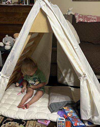 Customer photo review of Jumbo Triangle with Tent & Pillow