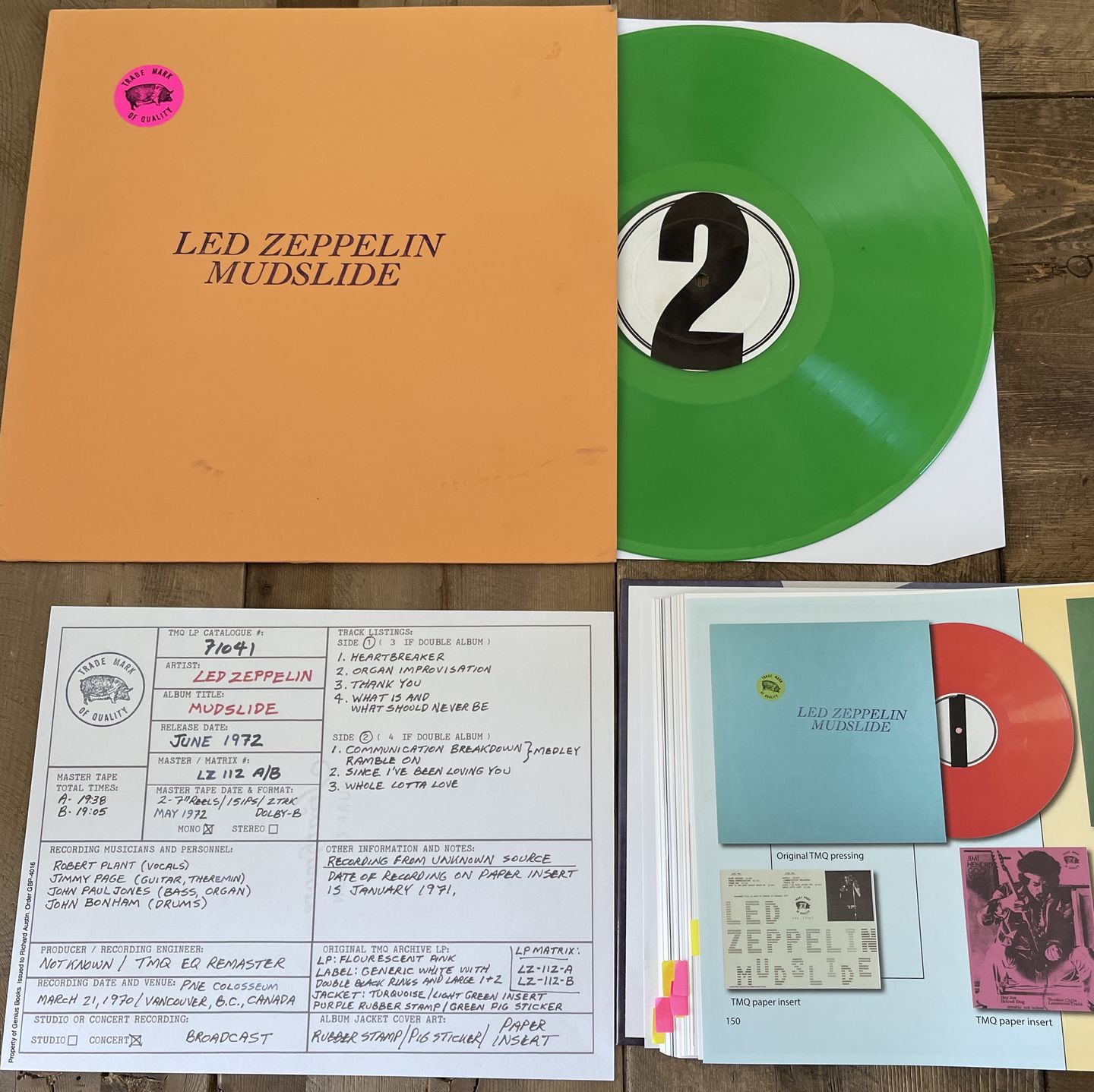 Customer photo review of Led Zeppelin Discography Grids