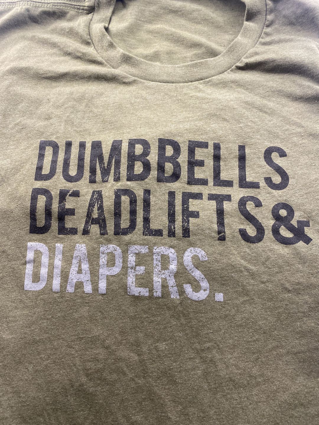 Customer photo review of Military Green Triple D T-Shirt