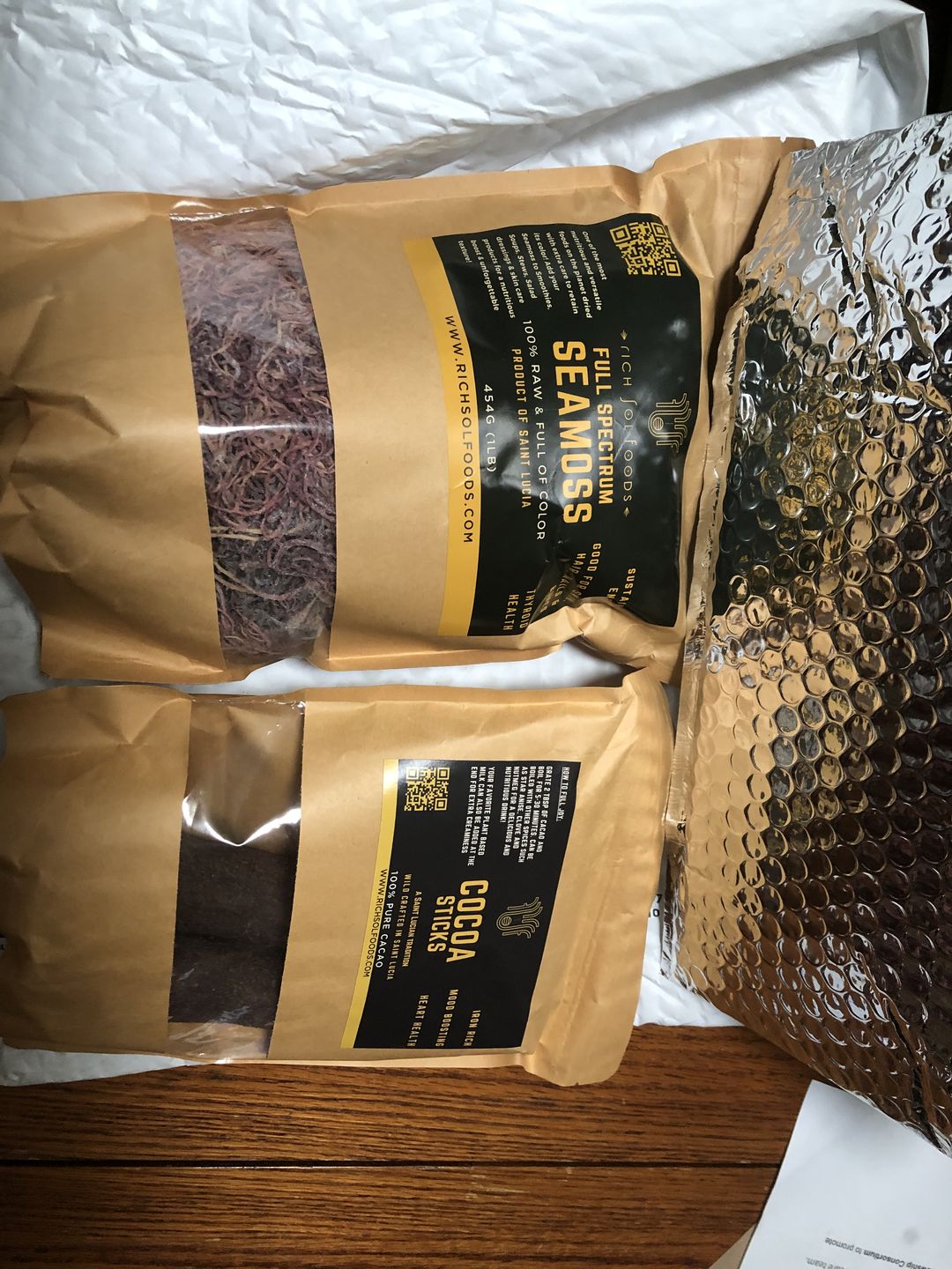 Customer photo review of Cocoa Sticks
