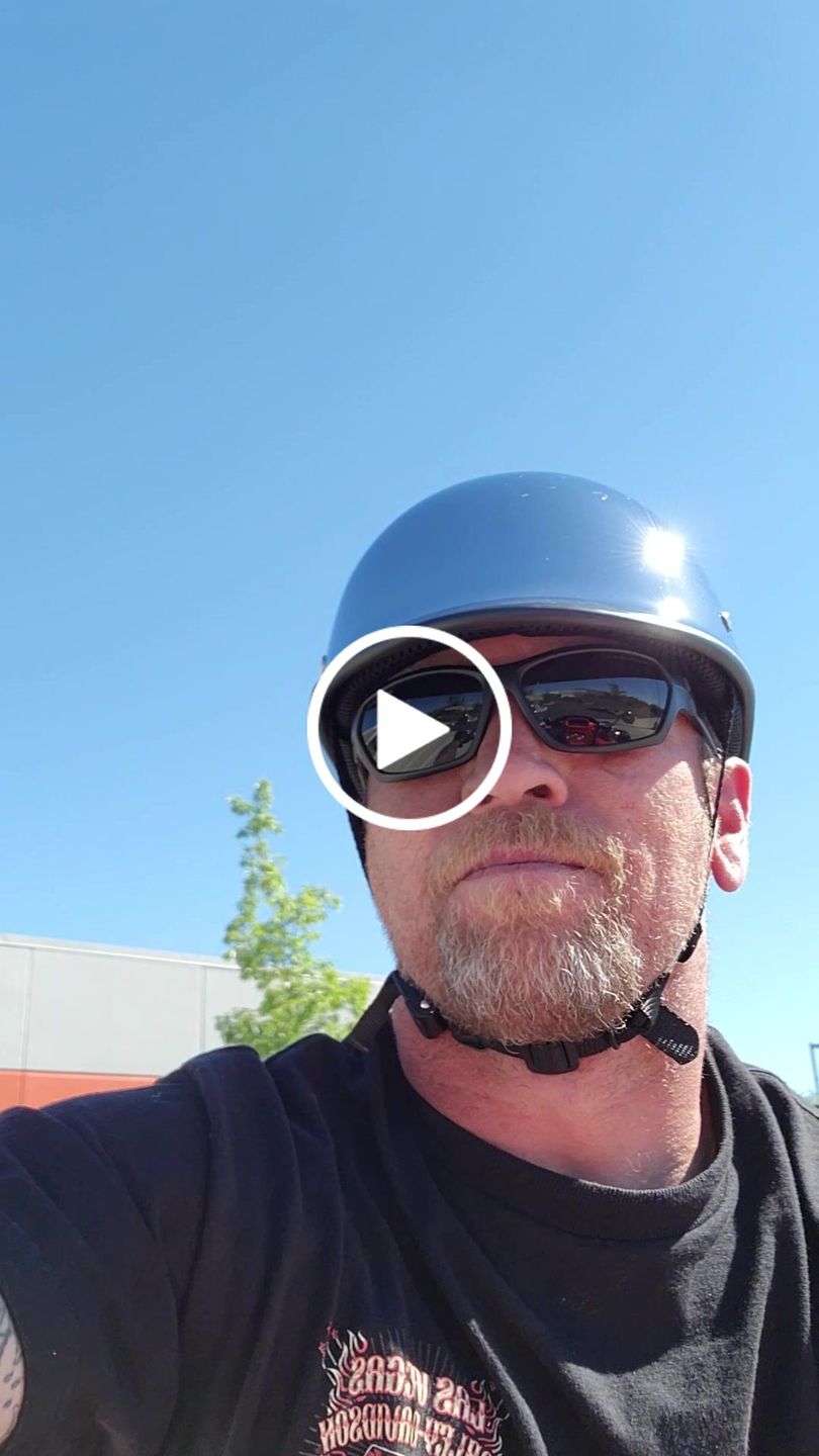 Customer video review of Low Profile Reversible DOT Polo Helmet / Chrome