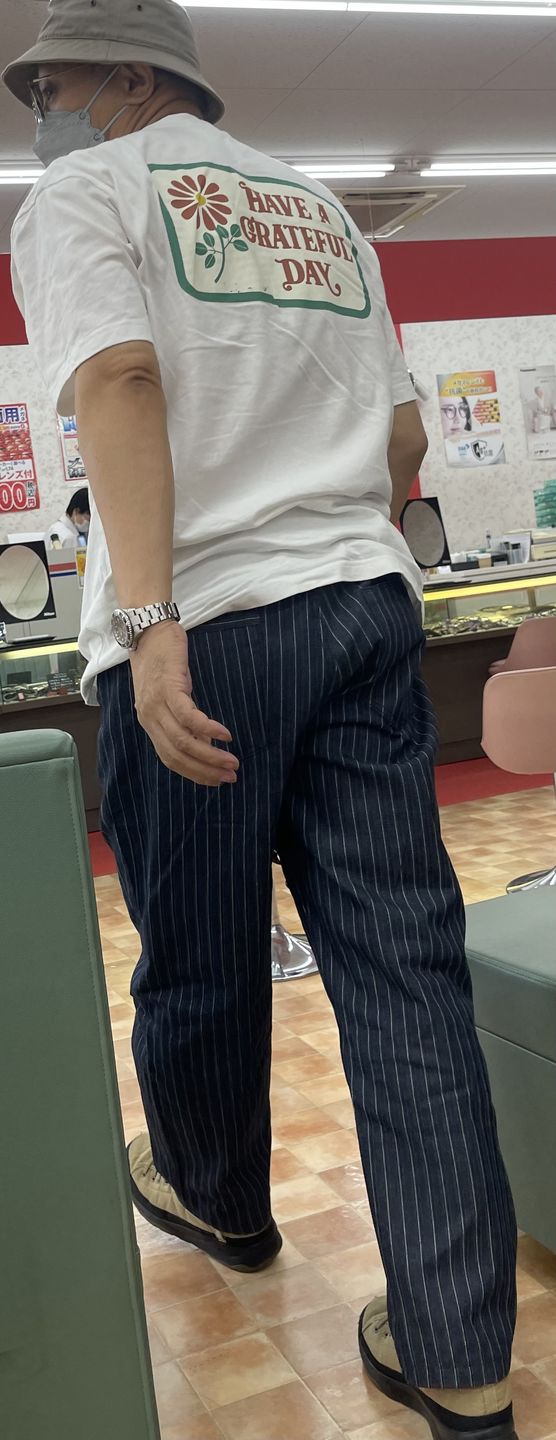 Customer photo review of ウォバッシュストライプワークパンツ