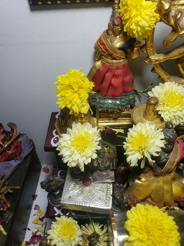 Customer photo review of Wooden 3 Step Deity Stand / Pooja Stand