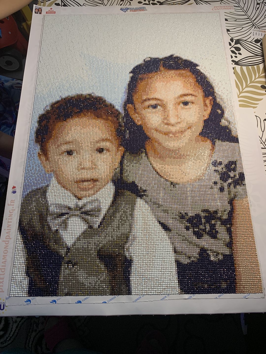 Customer photo review of Diamond Painting Personnalisé