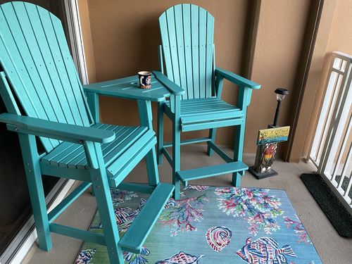 Customer photo review of DuraWeather Poly® Lakeside Counter Height Tete-a-tete