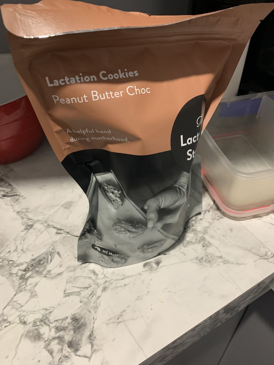 Customer photo review of Peanut Butter Choc Lactation Cookies