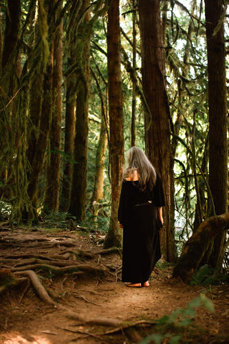 Customer photo review of Triple Moon Tee Dress - onesie! - Shibori