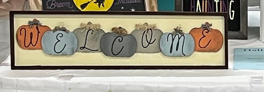 Customer photo review of Unfinished Wood Pumpkin Silhouette - Craft- up to 24" DIY