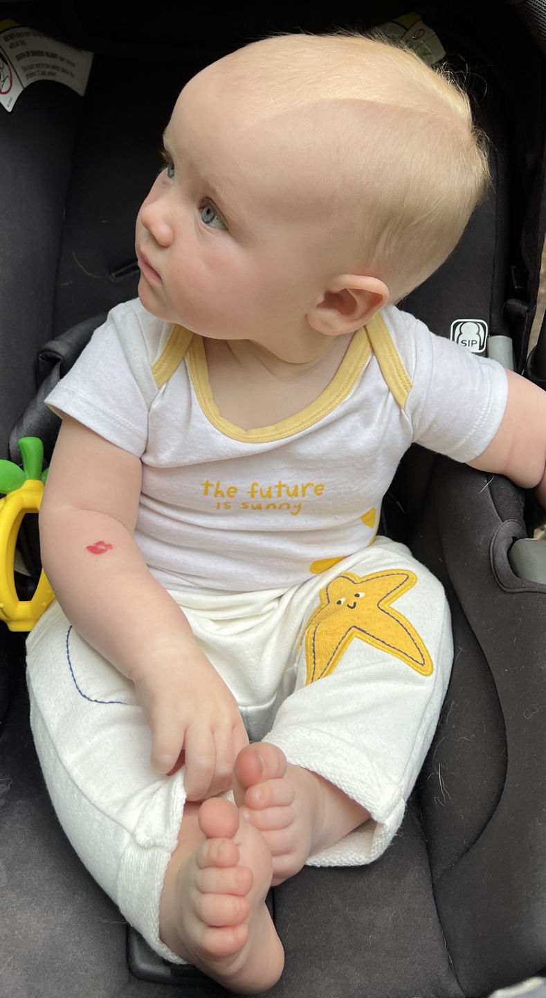 Customer photo review of Star Patch Baby Pants