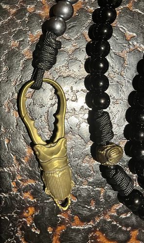 Customer photo review of Brass Beetle Snap Keychain II