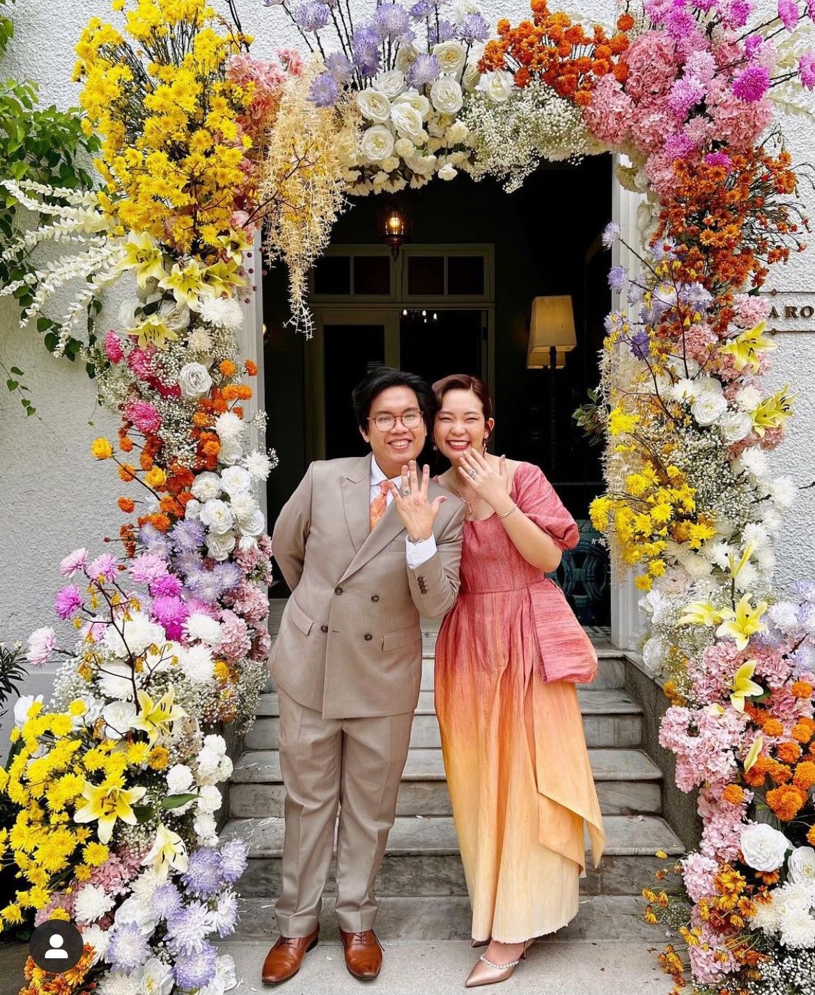 Customer photo review of BEIGE DARLIN SATIN