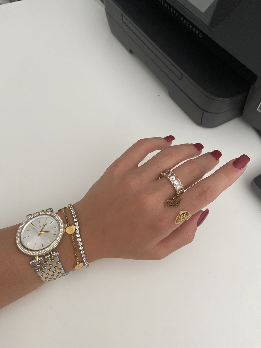 Customer photo review of Lovely Tennis Armband | 18K vergoldet