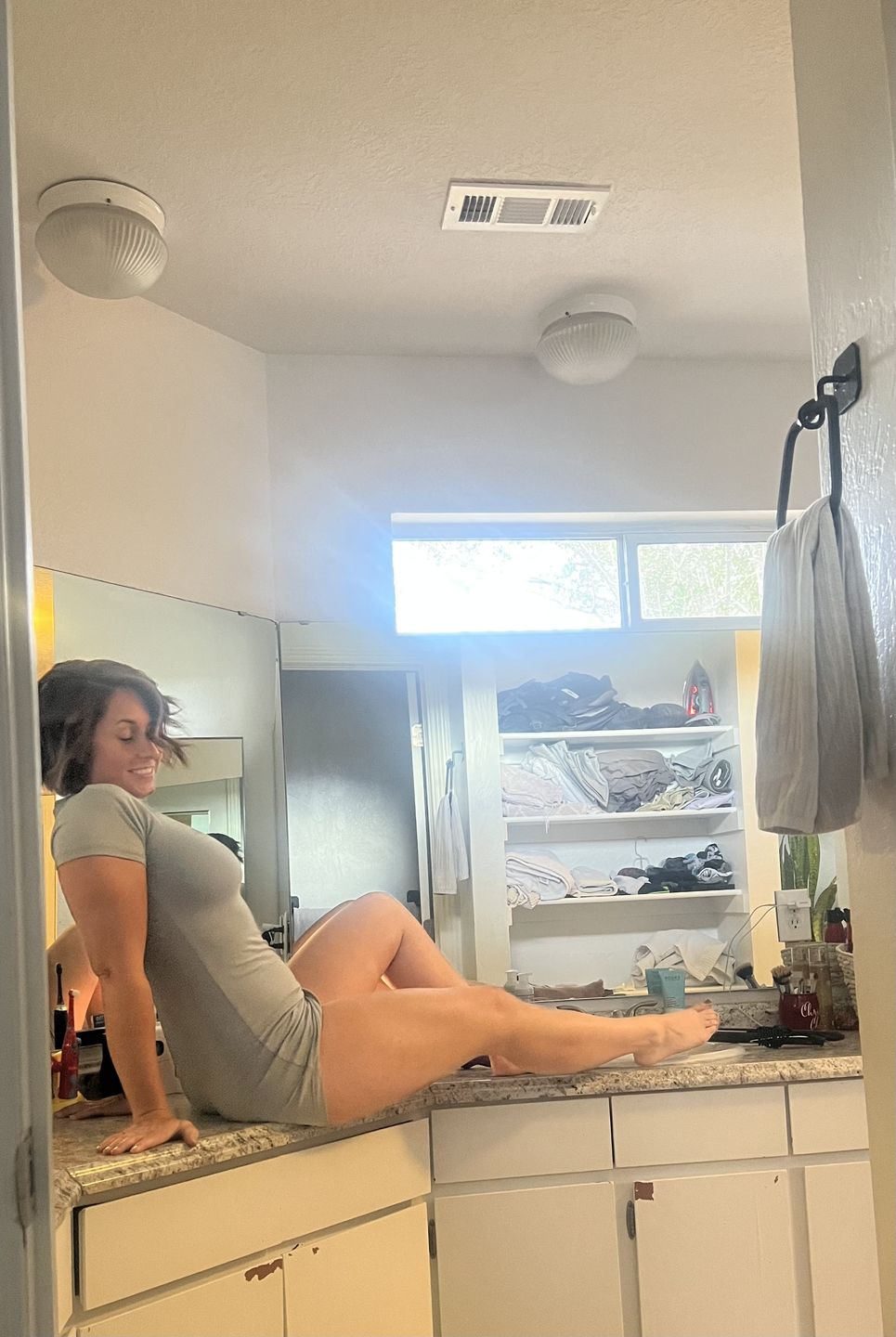 Customer photo review of OG T-SHIRT DRESSES - FROST (SHORT SLEEVE)