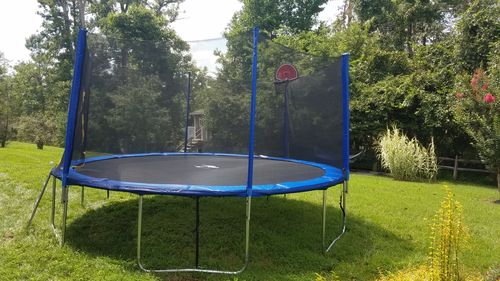 Customer photo review of 1500lbs High Capacity 15FT Round Trampoline for Adults&Kids