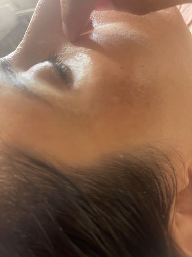 Customer photo review of Shine Serum - Light (NEW 30mL!)