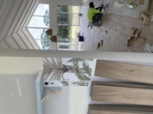 Customer photo review of Jungle Palms Wallpaper Mural