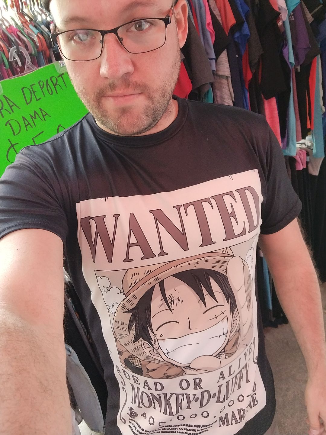 Customer photo review of Playera Pijama One Piece Recompensa Luffy