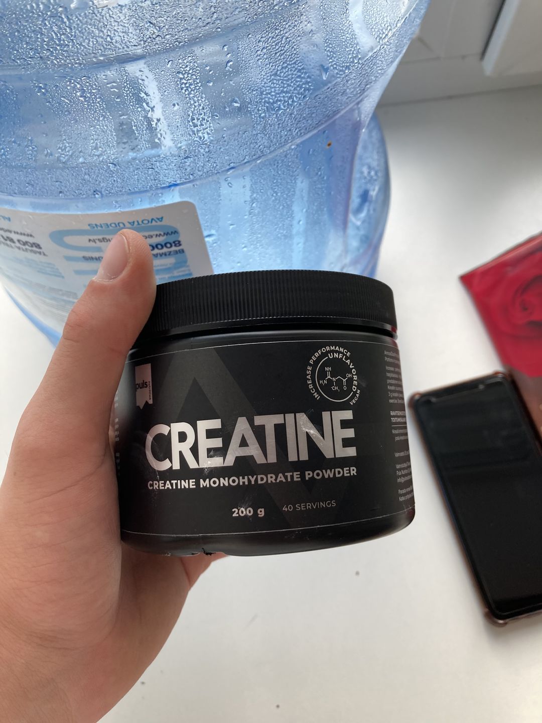 Customer photo review of PULS Kreatīna monohidrāts (200 g)