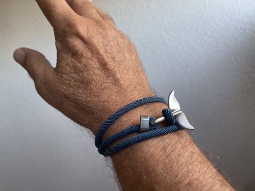 Customer photo review of "Whale" tracking bracelet