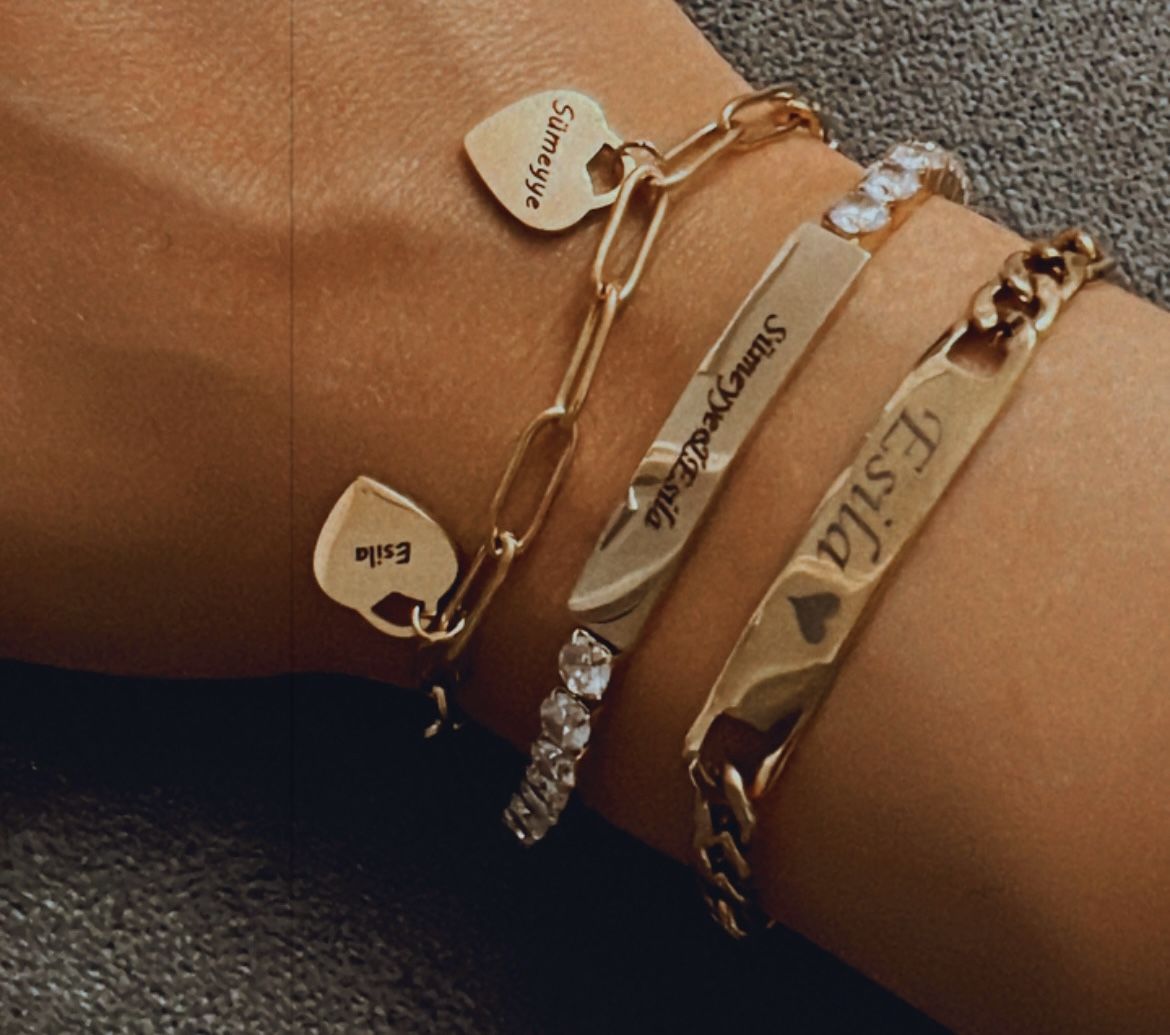 Customer photo review of LOANYA personalisiertes Zirkonia Armband