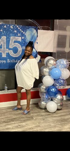 Customer photo review of Solid Color Cute Puff Sleeve Mini Dress