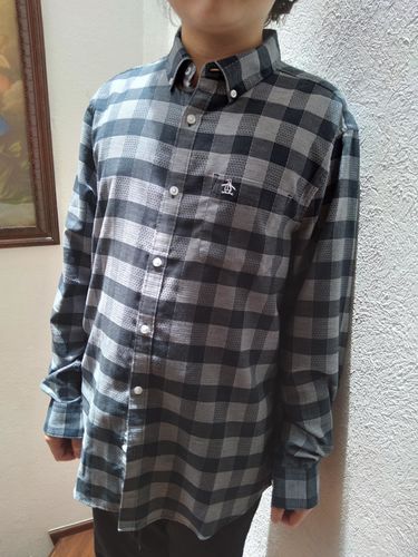 Customer photo review of CAMISA MANGA LARGA PLAID CUADROS
