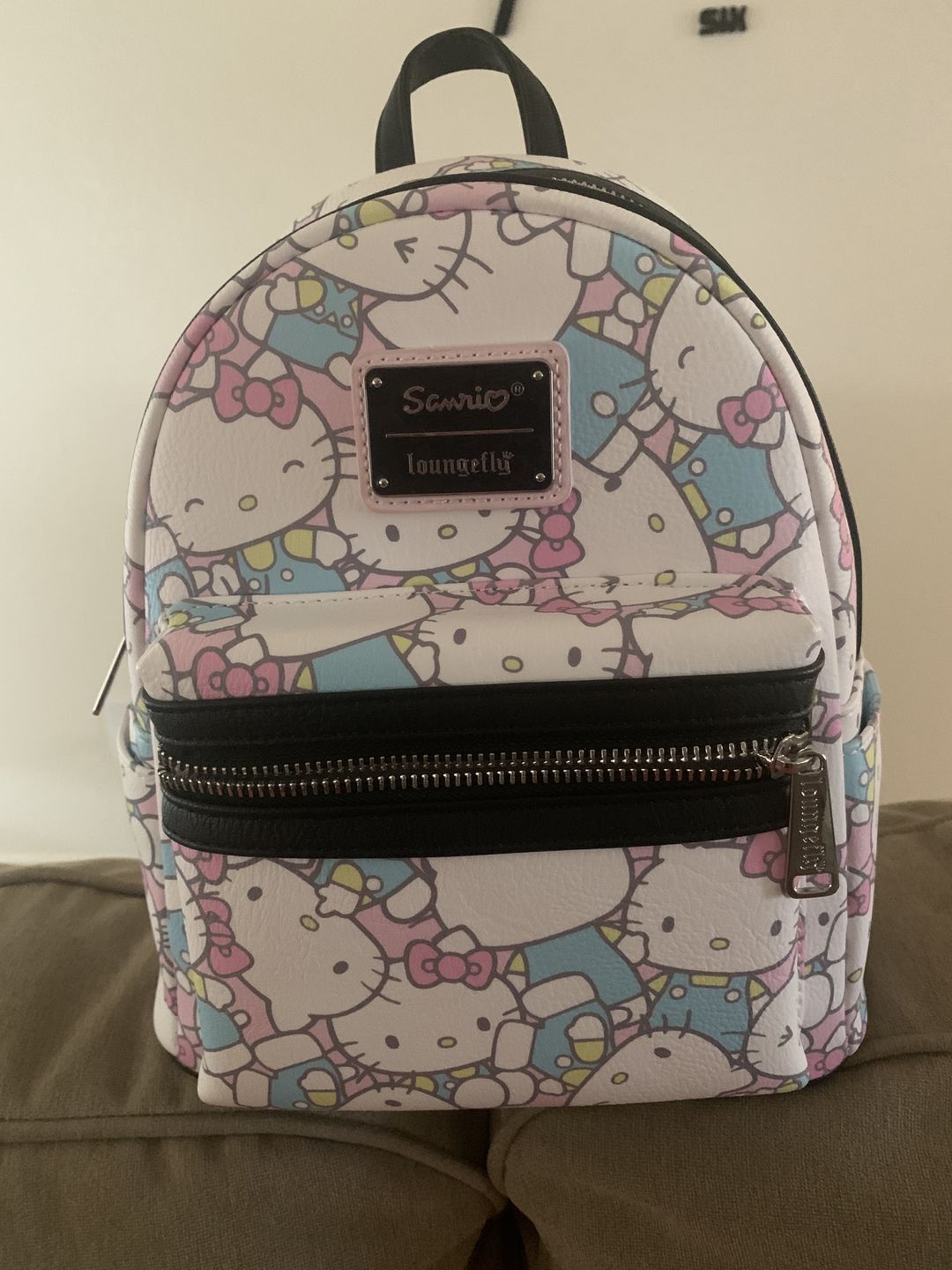 Customer photo review of 707 Street Exclusive - Loungefly Sanrio Hello Kitty Pastel Mini Backpack