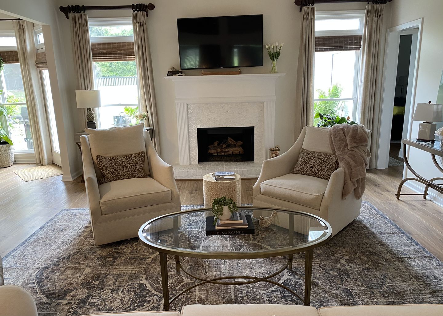 Customer photo review of Distressed Vintage Kendra Ash Area Rug