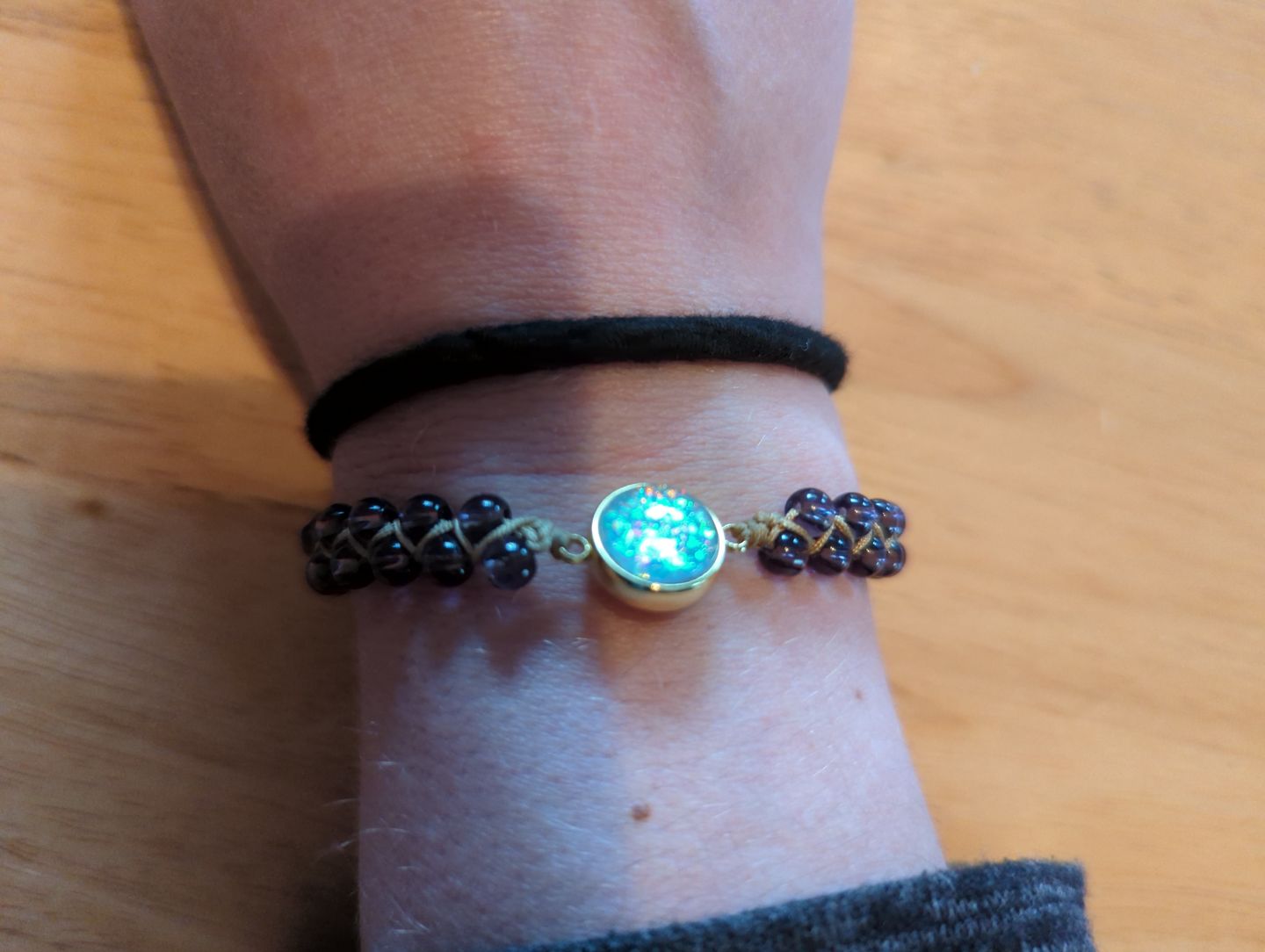 Customer photo review of Intense Amethyst Healing Bracelet
