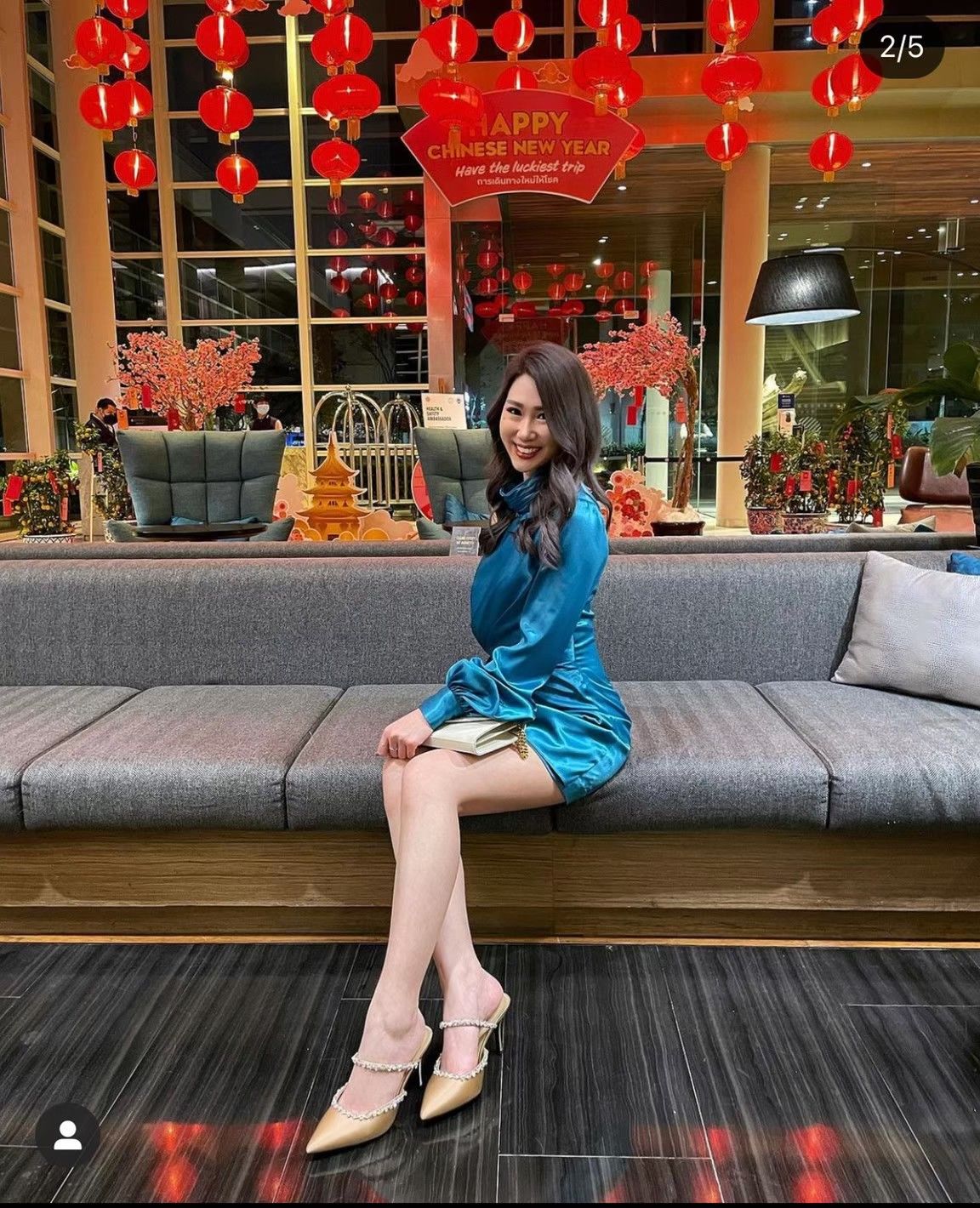 Customer photo review of BEIGE DARLIN SATIN