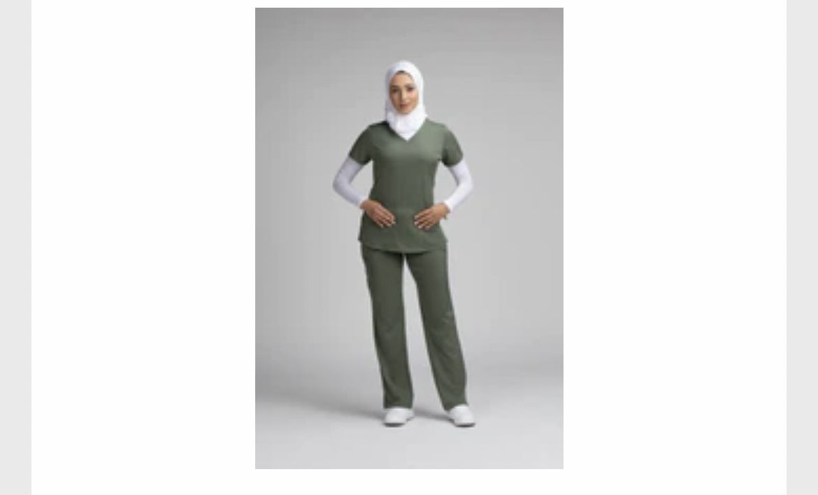 Customer photo review of H.H Works - Monica & Rebecca Women's Scrub Set