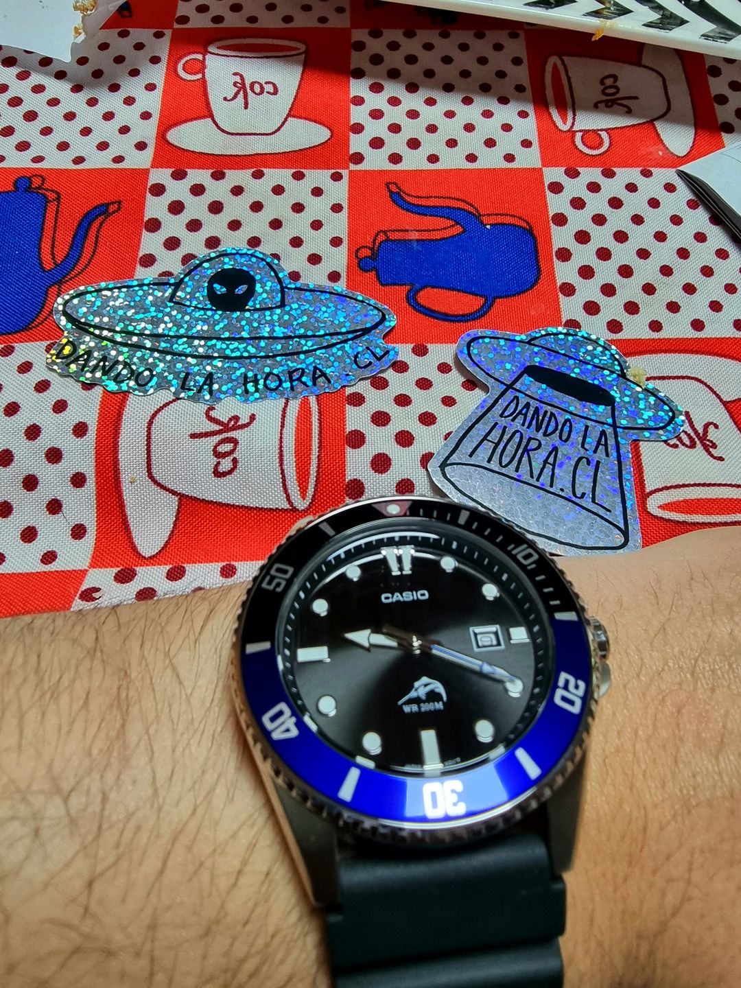 Customer photo review of Reloj Casio Submariner Marlin Duro MDV-106B-1A1VCF Batman Buceo [EXCLUSIVO]