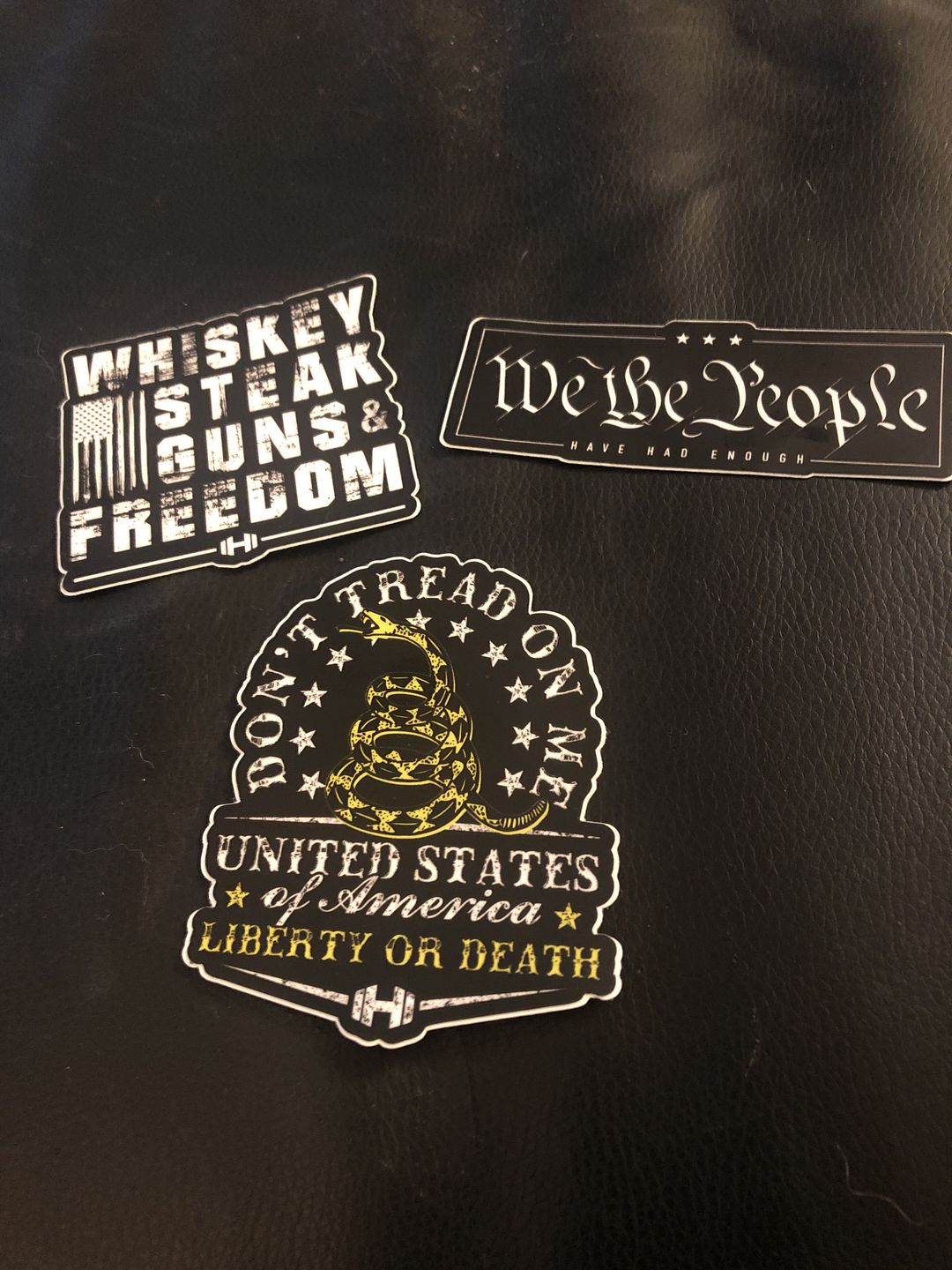 Customer photo review of Whiskey Steak Freedom Decal