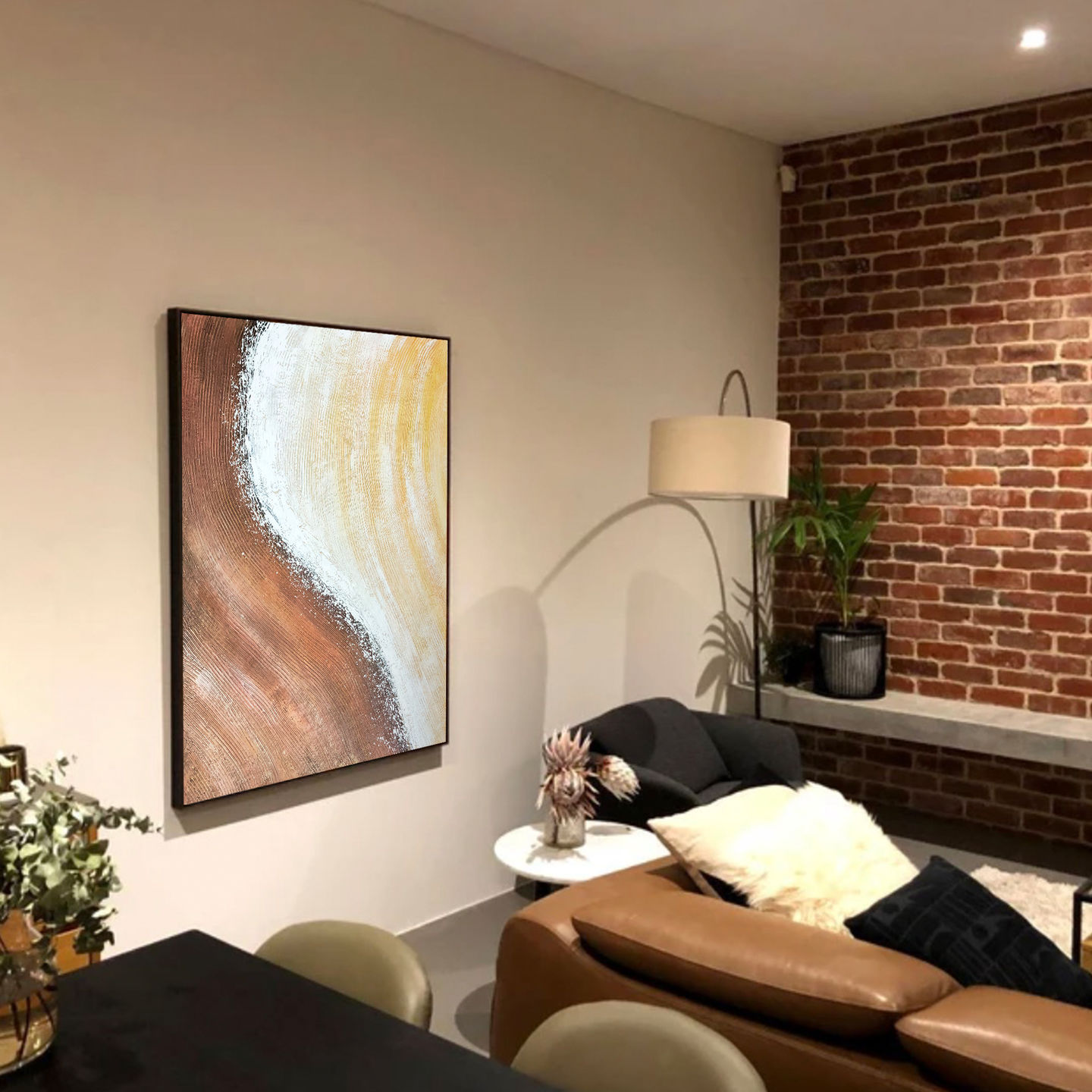 Customer photo review of TAICHI, MINIMALIST PAINTING, HAND-PAINTED CANVAS