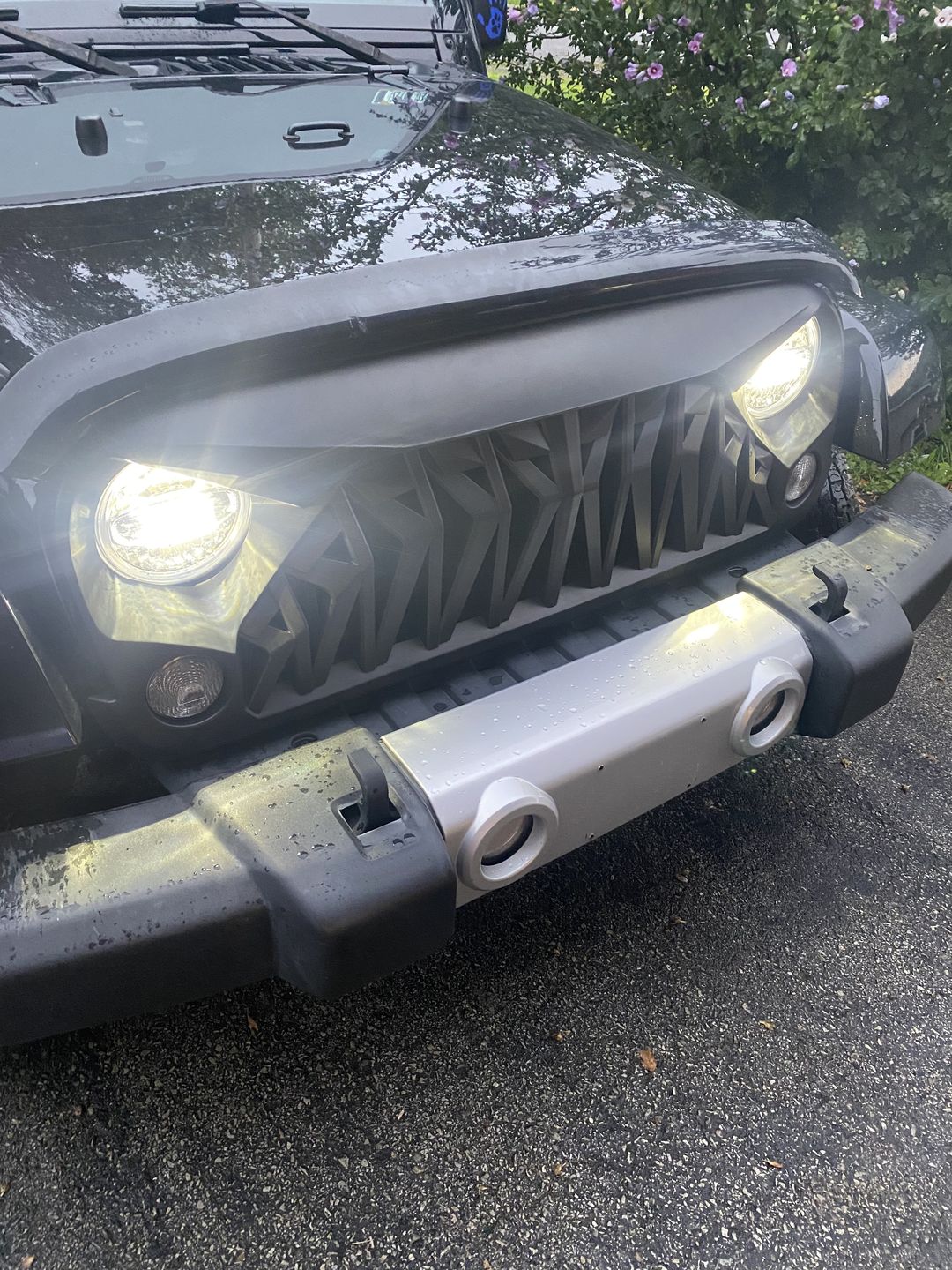 Customer photo review of Shark Grille - Matte Black for 07-18 Wrangler JK