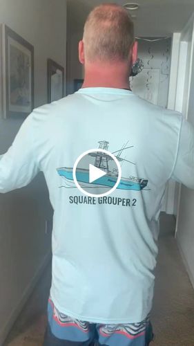 Customer video review of Dri-Fit Custom Boat Shirts (Front & Back)