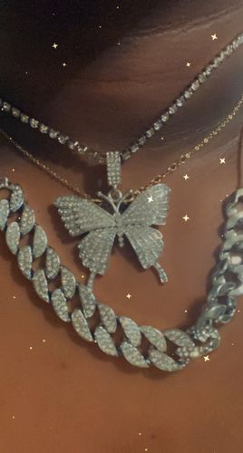 Customer photo review of Butterfly Necklace