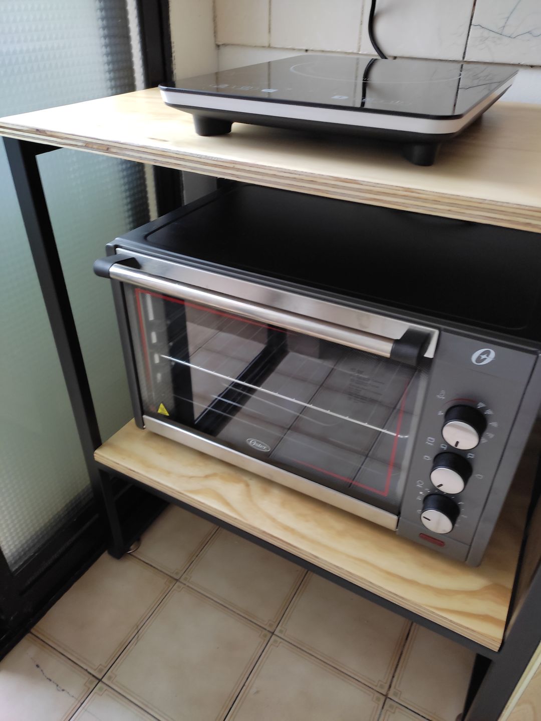 Customer photo review of Arrimo dos niveles Metal