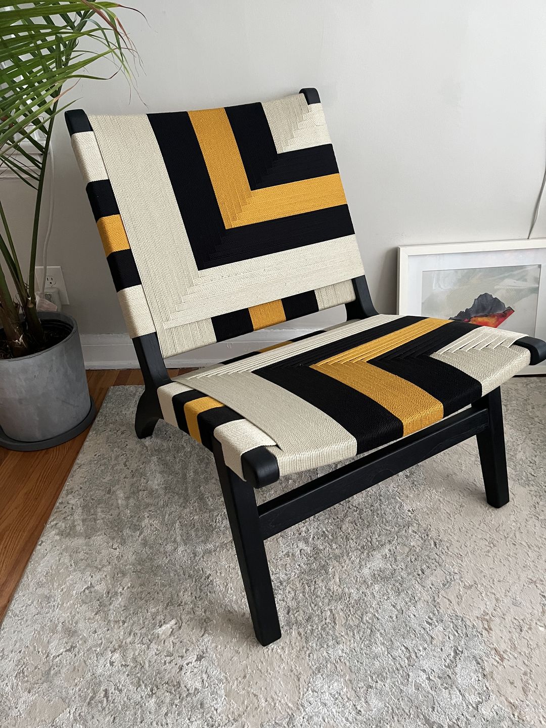 Customer photo review of Masaya Lounge Chair, Nordica Pattern