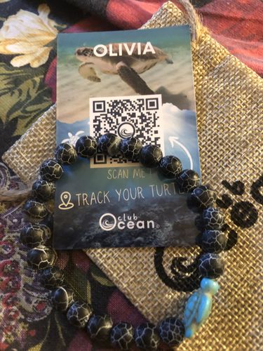 Customer photo review of "Turtle" tracking bracelet