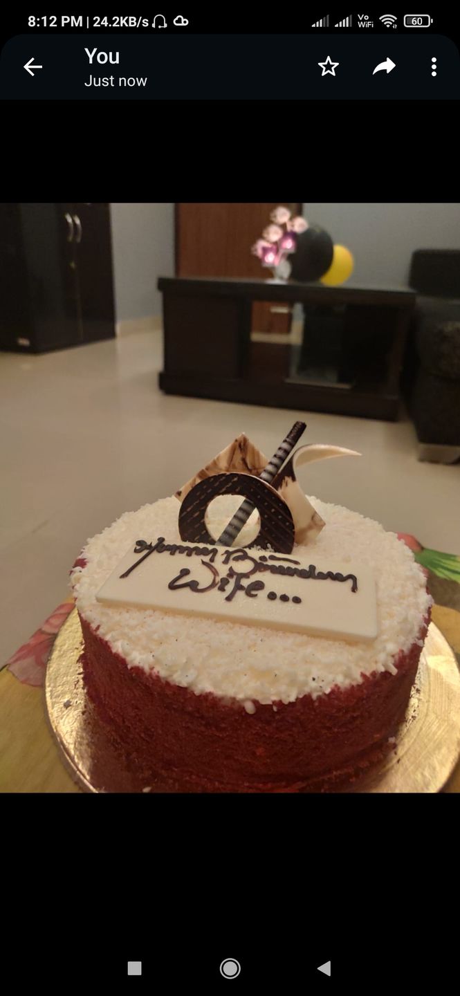 Customer photo review of Heart Shaped Red Velvet Cake