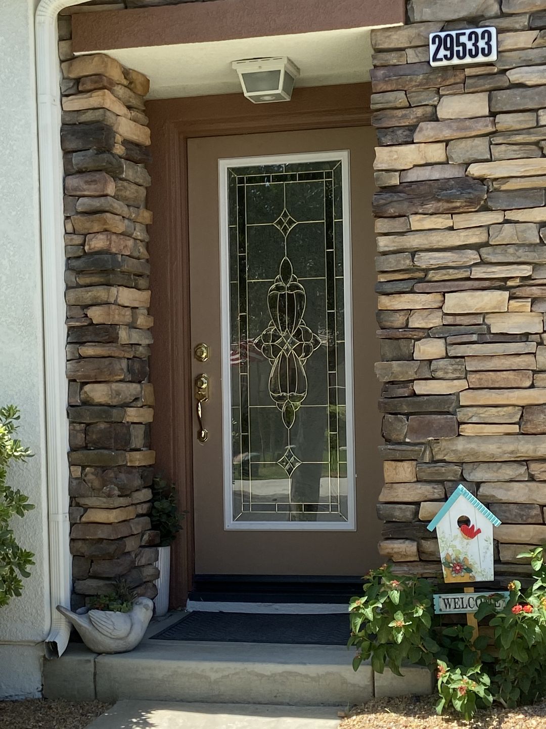 Customer photo review of Wexford Glass and Frame Kit (Full Lite 24" x 66" Frame Size)