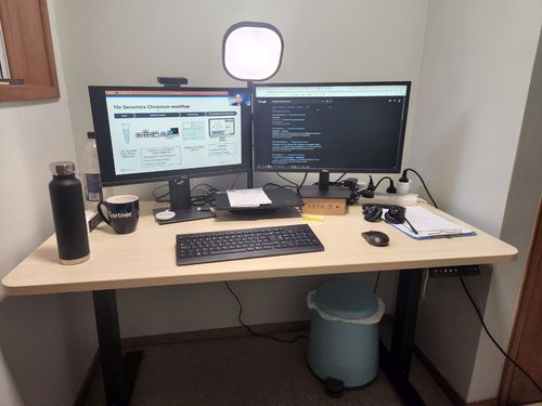Customer photo review of Evo Electric Standing Height Adjustable  Desk(Free Shipping Nationwide)