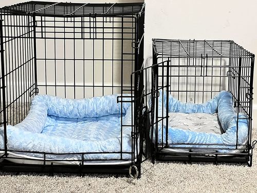 Customer photo review of Comfortable Bolster Pet Bed for Dogs & Cats | Ultra soft Synthetic fur