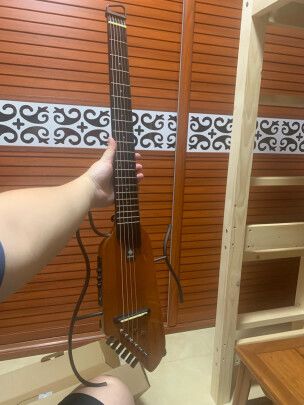 Customer photo review of Donner HUSH-I Silent Guitar Mahogany