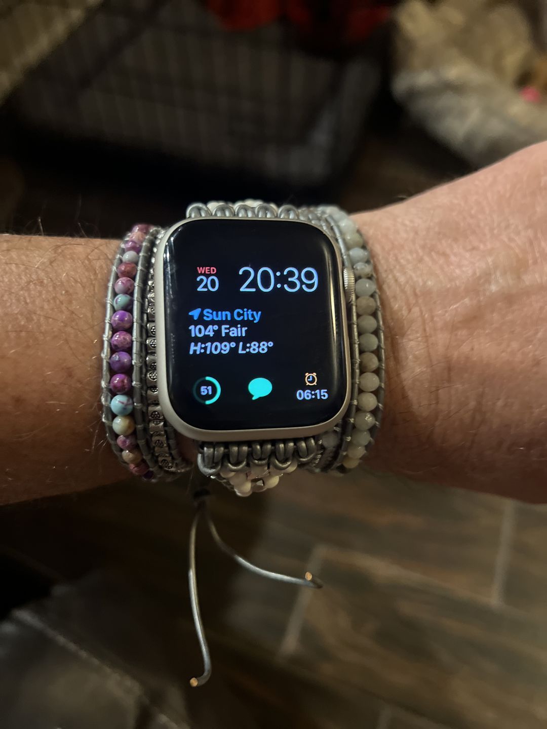Customer photo review of Healing Turquoise Protection Apple Watch Strap