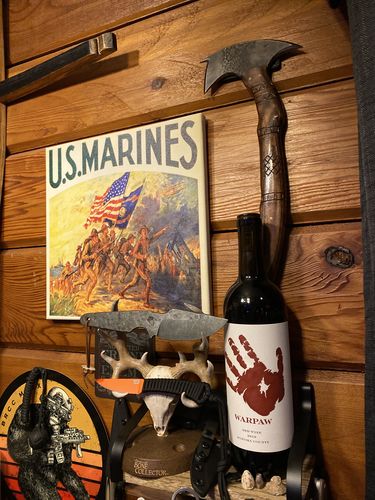 Customer photo review of Сustom made " Crazy Horse " Tomahawk