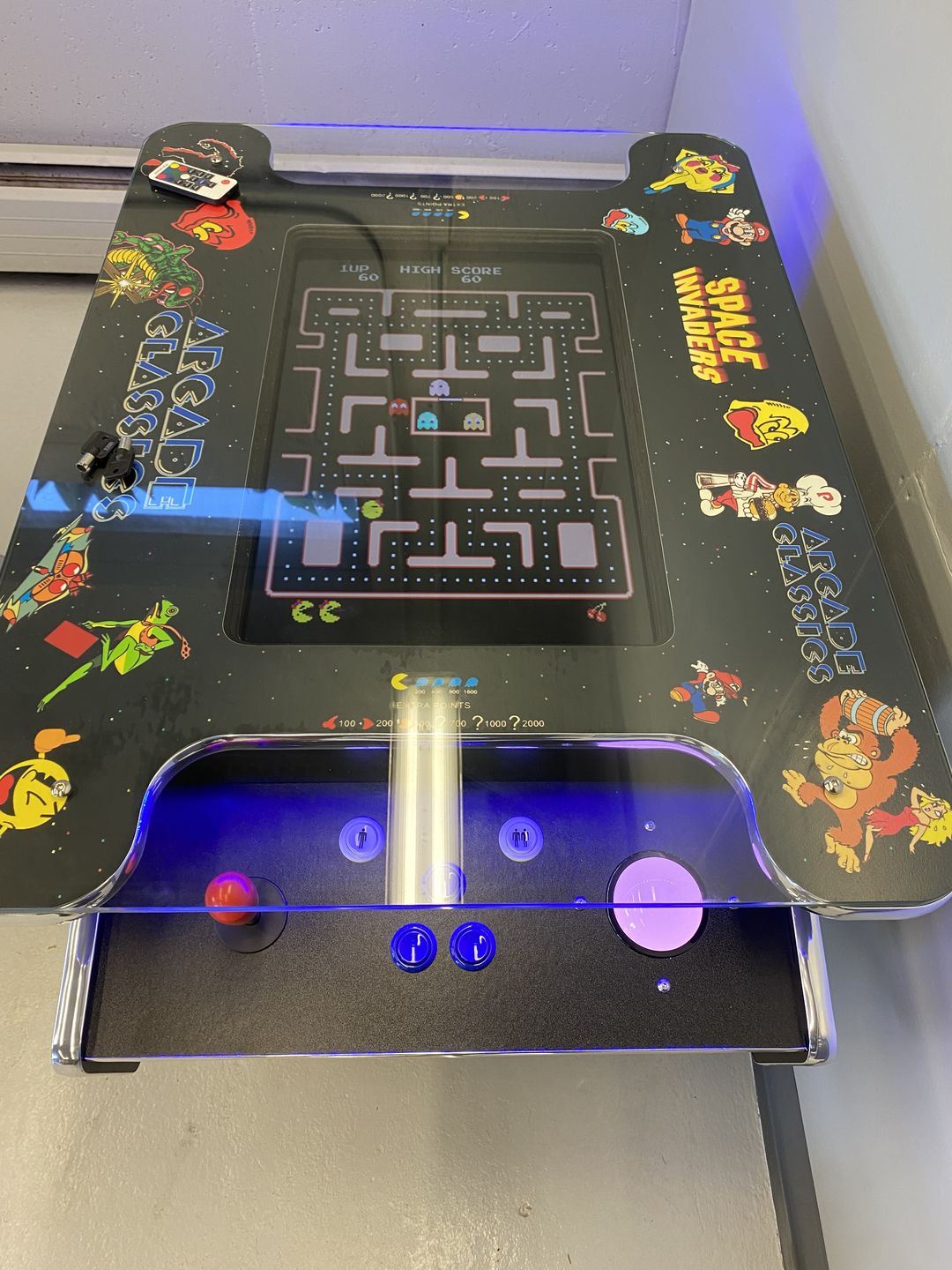 Customer photo review of Cocktail Arcade Machine 412 w/ Track Ball - Blk retro