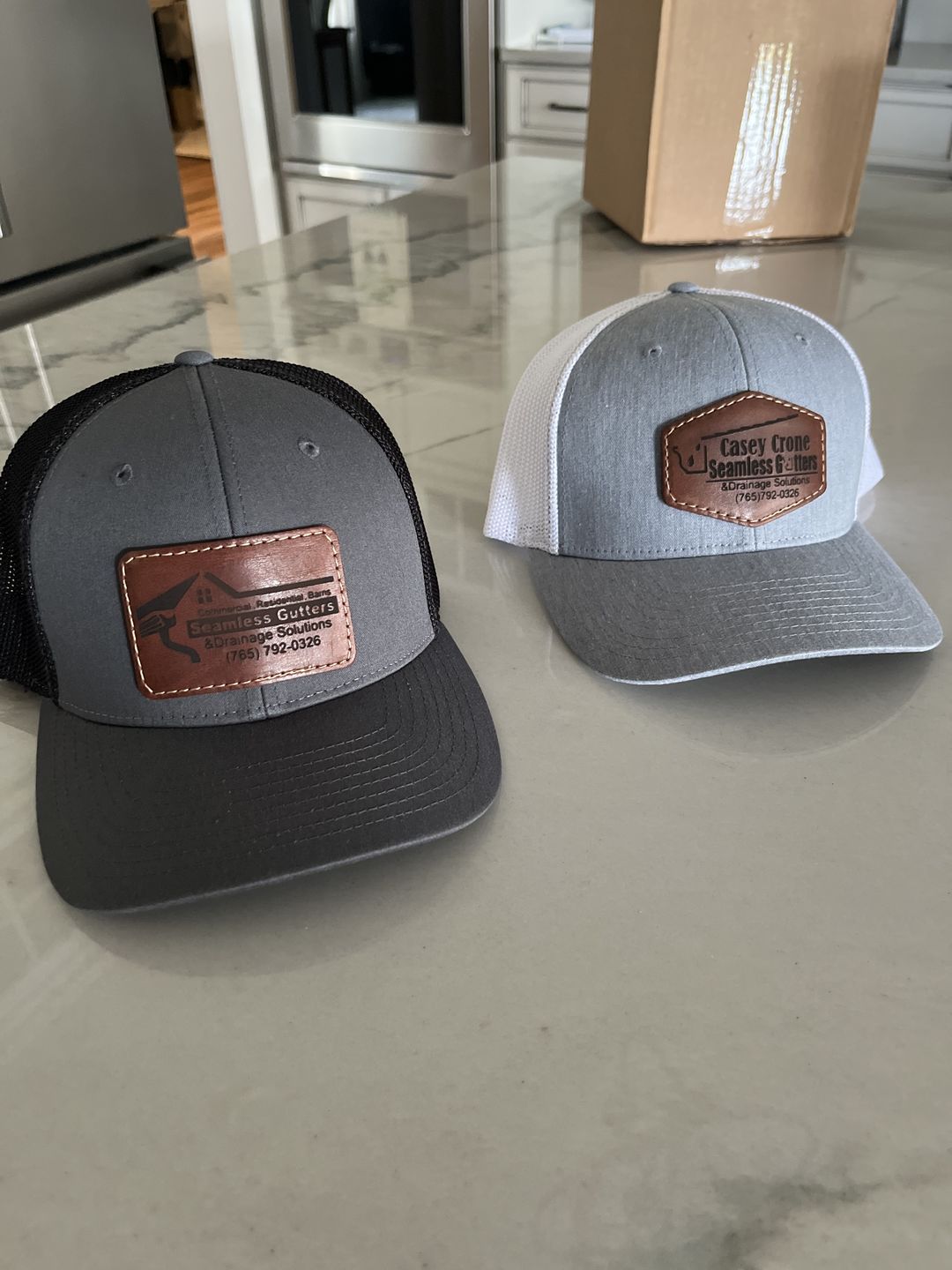 Customer photo review of Richardson 110 Flexfit Custom Leather Patch Hat