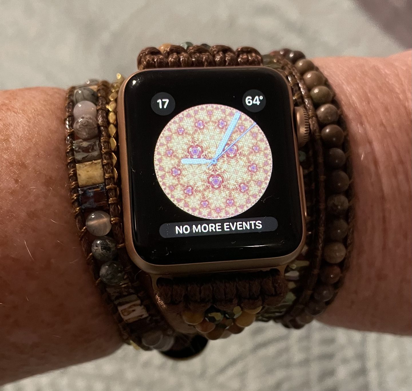 Customer photo review of Moonlight Goddess Apple Watch Strap